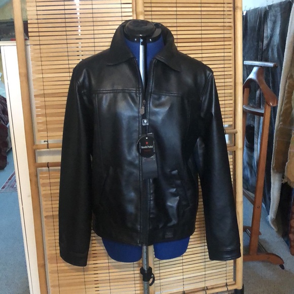 Firenze Other - Italian Leather blazer; Florence by - Brunello Pradeshi black soft lambskin.